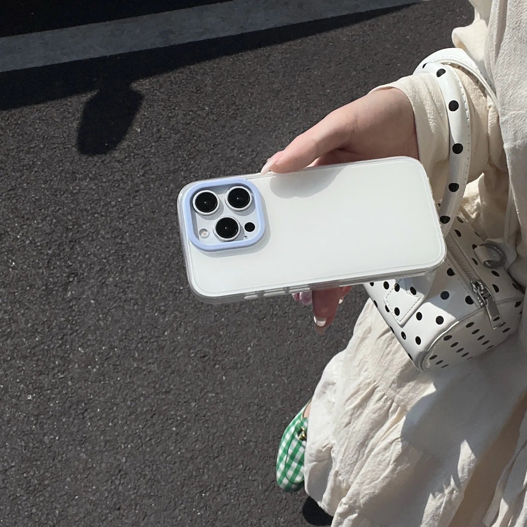 Simple solid colour jelly silicone all-inclusive phone case for iPhone models on a white background.