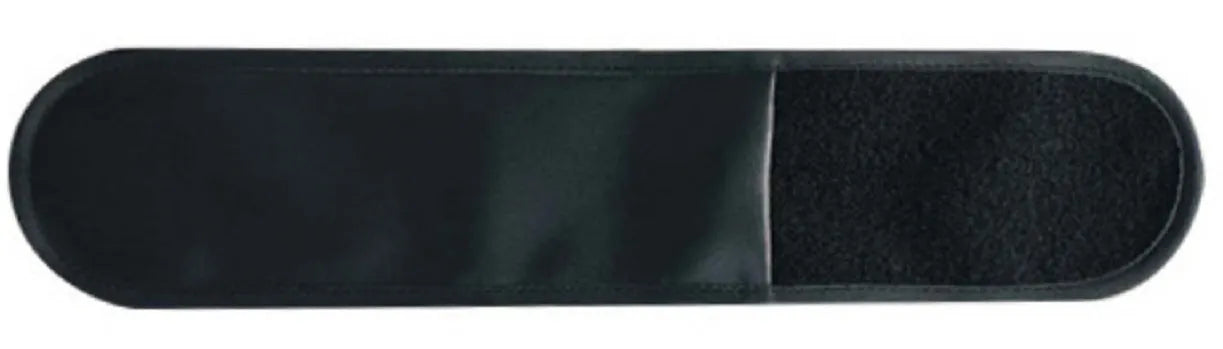 Rechargeable EMS abdominal muscle stimulator belt with adjustable strap on a grey background.