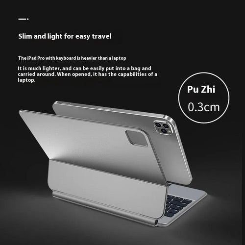 11-inch Bluetooth keyboard case for iPad with magnetic protective cover in five colour options