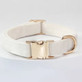 Polyester dog collar with engraved lettering in monochrome colour, available in sizes S M L