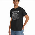 Summer loose short sleeves cotton t-shirt for men and women round neck black pullover
