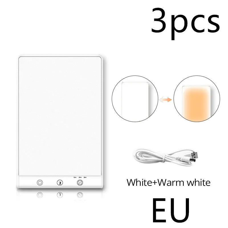 Modern bionic solar emotional lamp with touch controls and USB interface