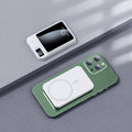Wireless power bank with MagSafe in black, white, purple or green colours showing industrial design