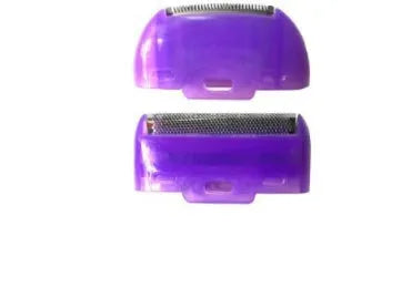 Finishing Touch rechargeable electric hair remover device with trimmer and foil heads on a white background