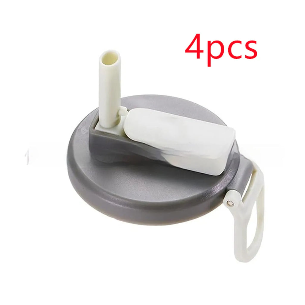 Reusable plastic soda can lid with straw for standard Coke cans, round injection moulded can stopper.