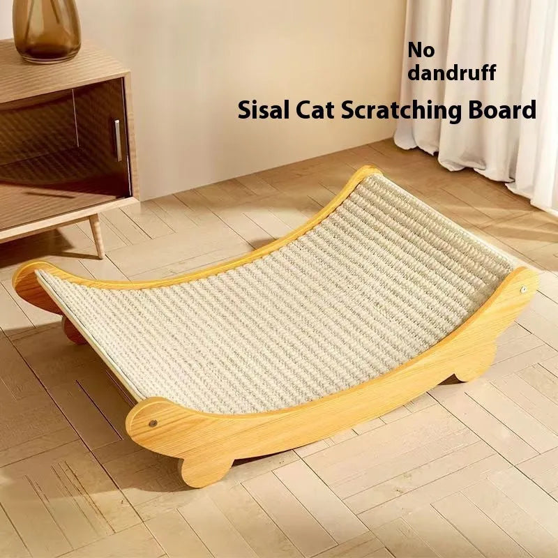 Sisal cat scratch board with sisal blanket covering in pastoral style, small and large size options