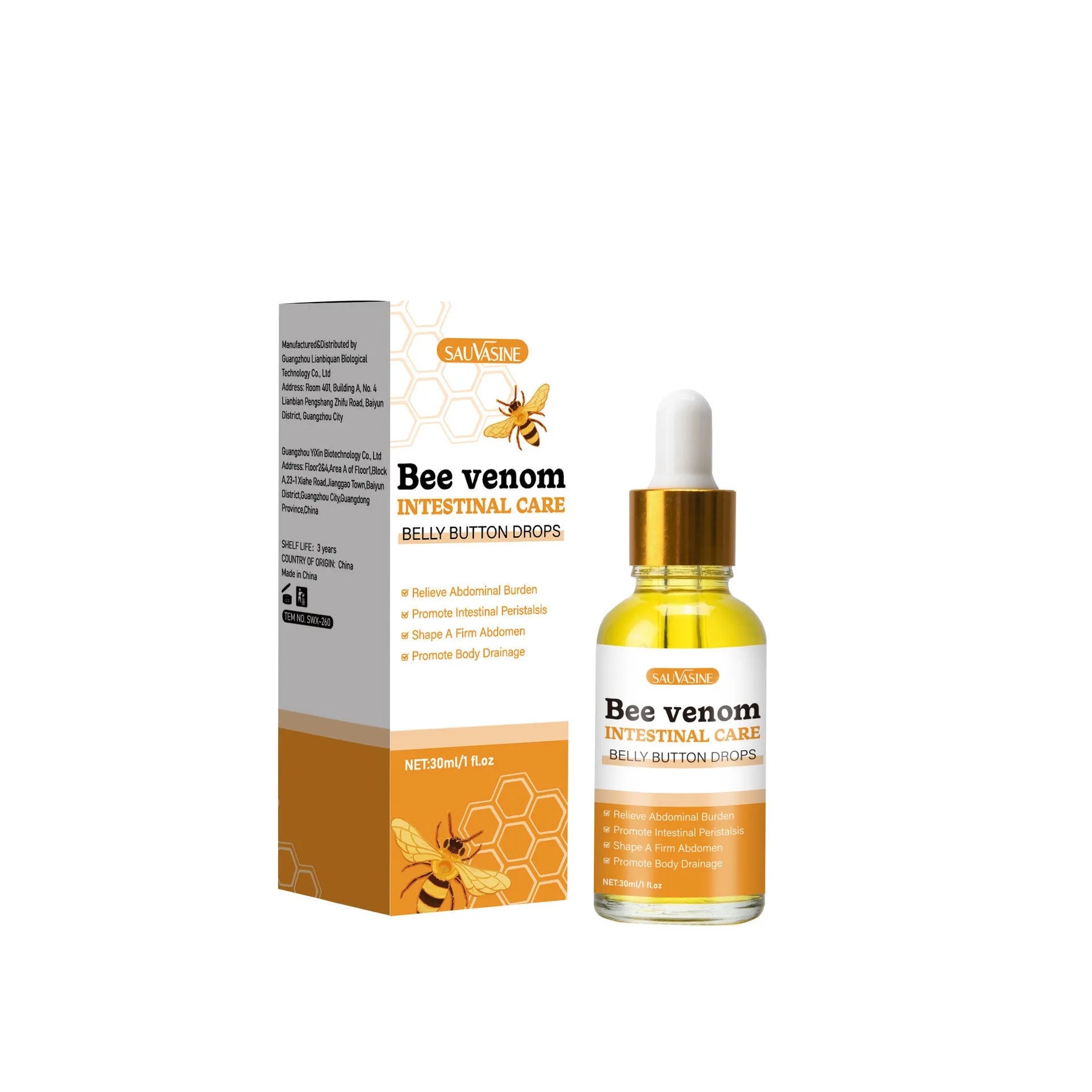 30ml bottle of Bee Gentle Cleansing Body Smoothing Skin Care Shin Moisturizer essence for all skin types