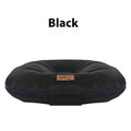 Removable washable Oxford cloth dog mattress in S size, showing black colour option.