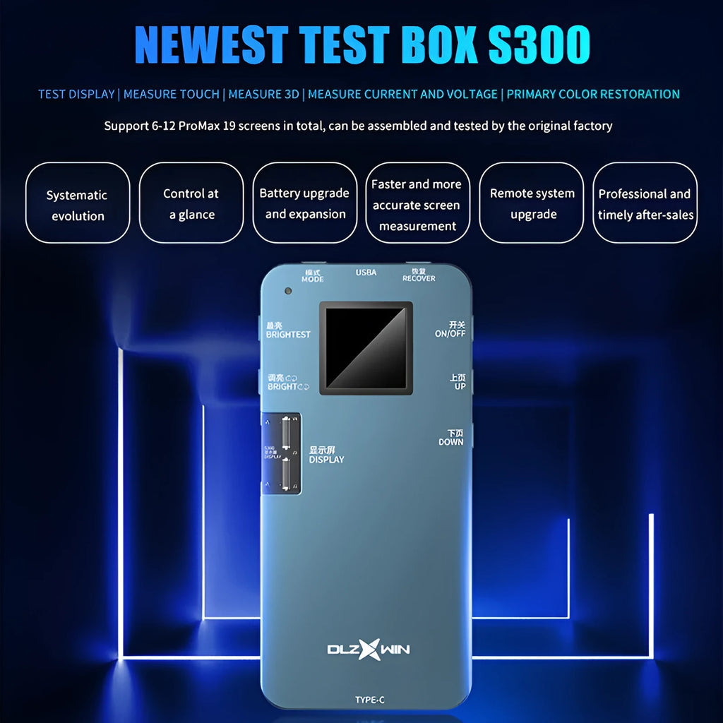 S300 mobile phone screen tester for Huawei 37 models with LED display diagnostic interface