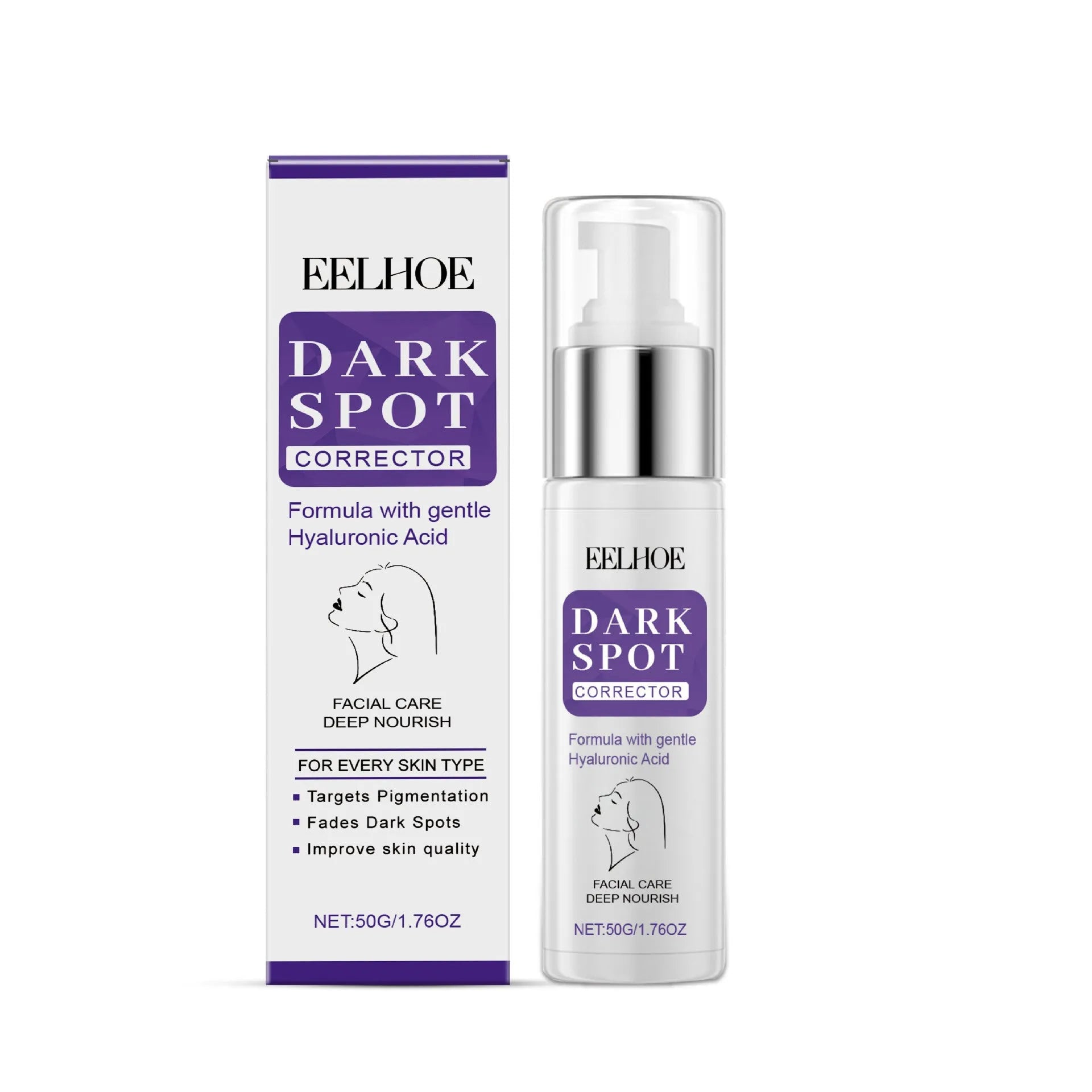 Skin care cream tube for daily moisturising and water oil balance with 50g content