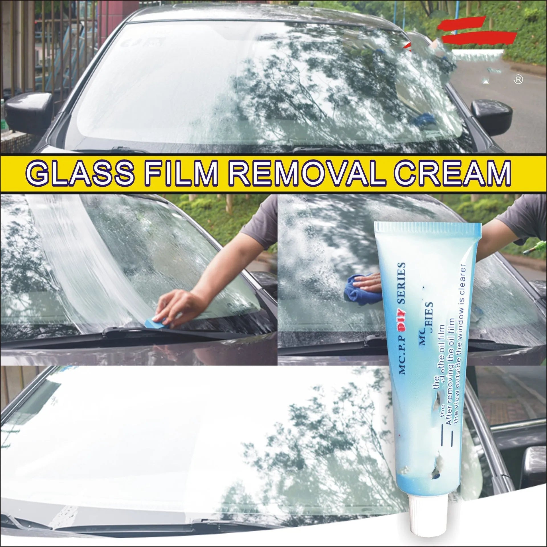 15ml car windscreen anti-fog spray in white English packaging for automotive glass treatment
