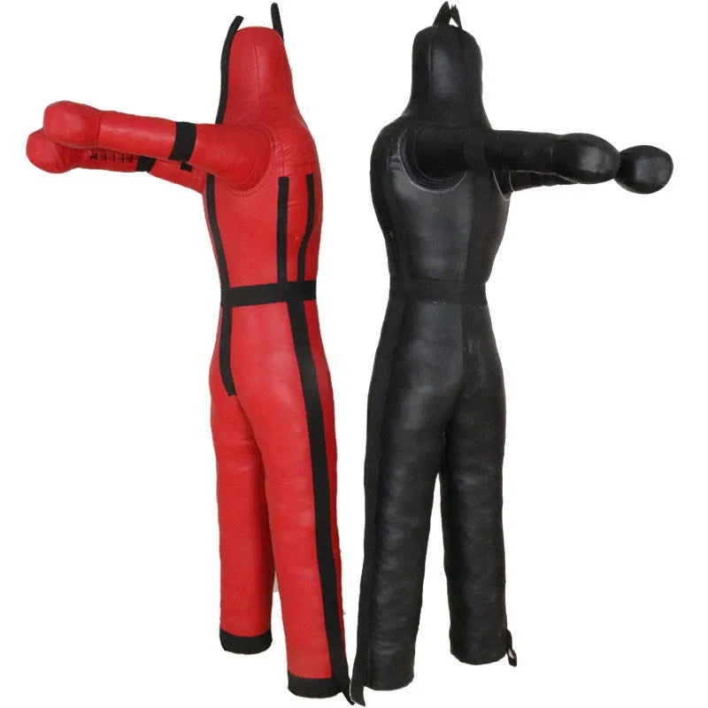 Red explosion-proof space leather humanoid punching bag for boxing and wrestling sparring
