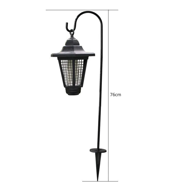 Solar mosquito killer lamp outdoor garden IP55 waterproof 5W LED with manual switch