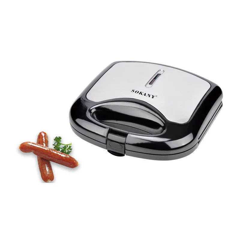 Black automatic sausage machine with mechanical controls and 750W heating tube on a kitchen counter