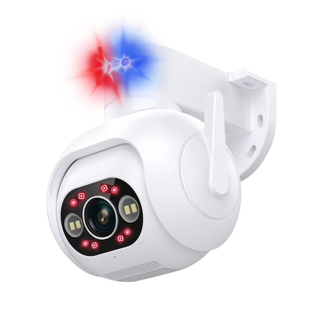 4MP smart colour night vision security camera with wall mount bracket