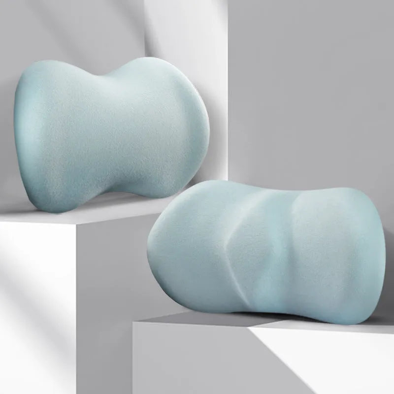 Summer driving headrest pillow and lumbar support pillow set in five colour options