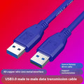 USB 3.0 data cable with nickel-plated connectors for external hard drives, shown with length options.