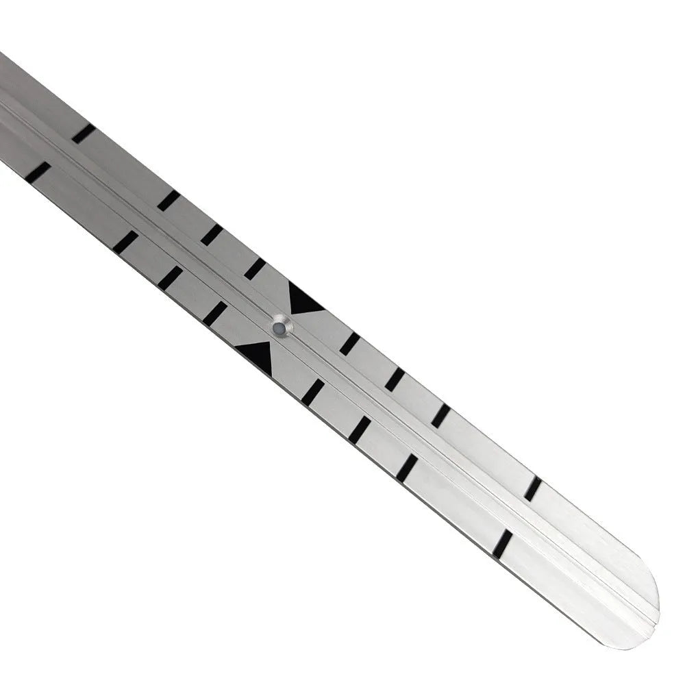 Aluminium golf putting track guide 91cm x 4.1cm push rod ruler with optional leather storage case