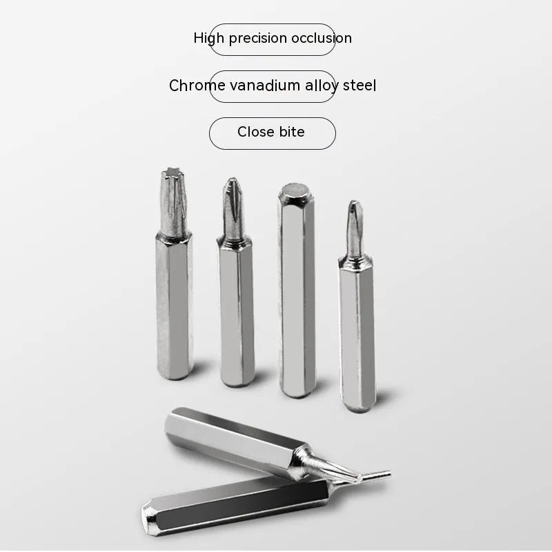 32-in-1 precision screwdriver set with multiple bits for mobile phone and electronics repair