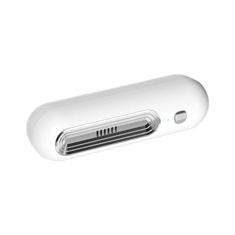 USB ozone air purifier and refrigerator deodorizer in gold, silver, or purple, for spaces under 10 sqm, below 36dB