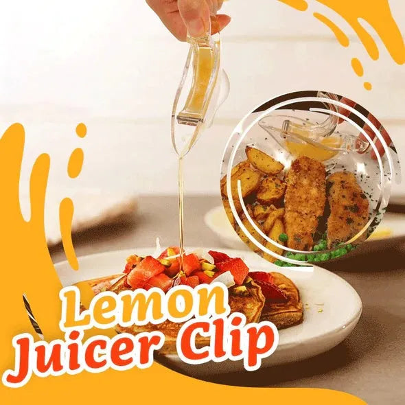 Transparent acrylic manual lemon juicer with bird design for fresh citrus extraction