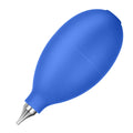 Blue rubber dust removal air blower cleaning tool for cameras and mobile phones.