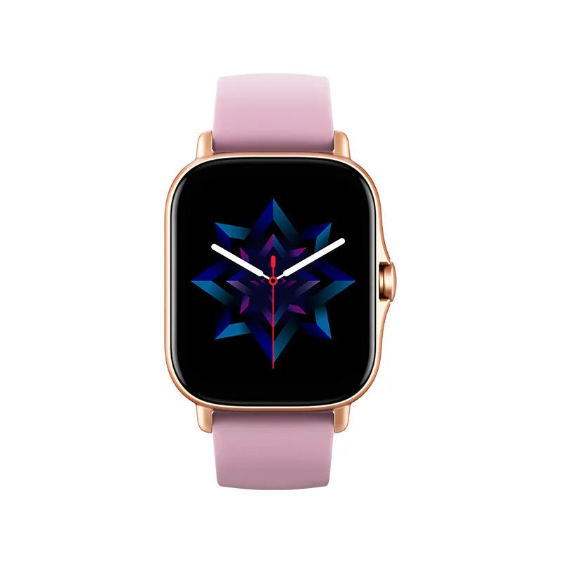 GT20 smart watch with black alloy case and silicone strap showing 1.75-inch touch screen display