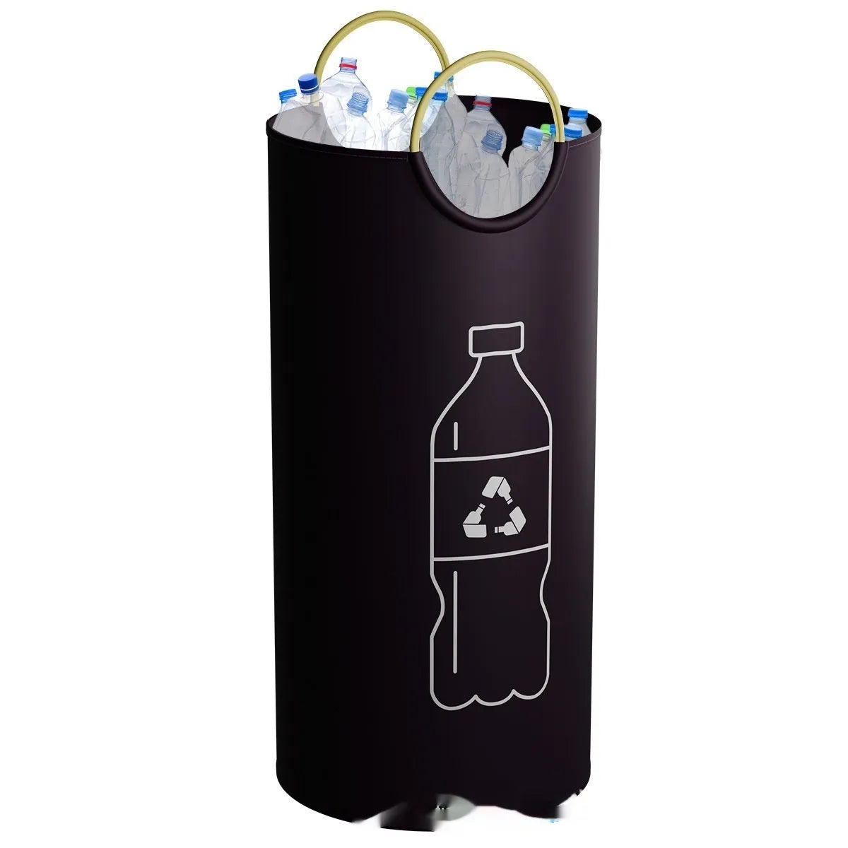 38x72cm round portable PP rubbish bin with plastic bag