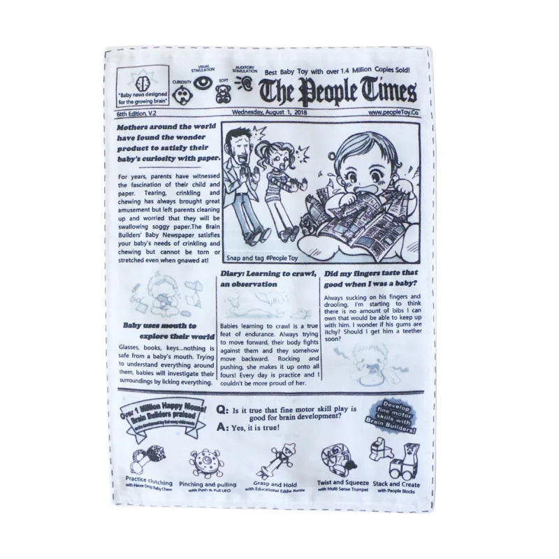 Pet Dog Sound Paper Newspaper Toy crinkle cloth toy in paper newspaper colour on plain background