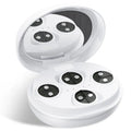 White red light EMS wireless eye beautification instrument for dark circle reduction and facial massage