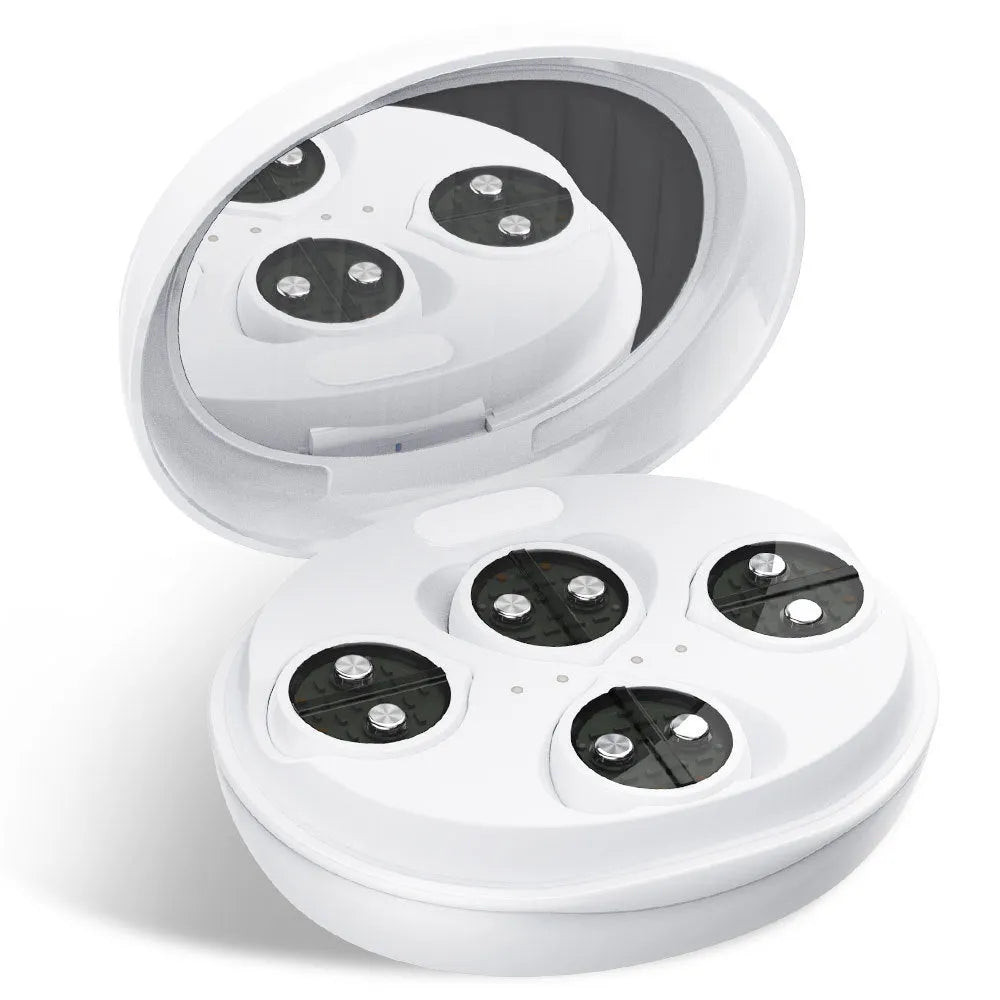 White red light EMS wireless eye beautification instrument for dark circle reduction and facial massage