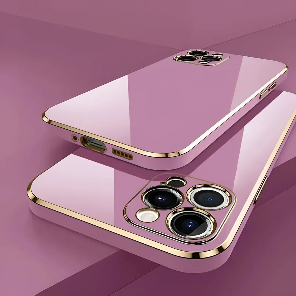 Electroplating TPU phone case for Apple iPhone 12 13 14 15 in black