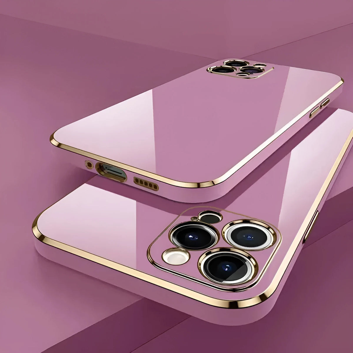 Electroplating TPU phone case for Apple iPhone 12 13 14 15 in black