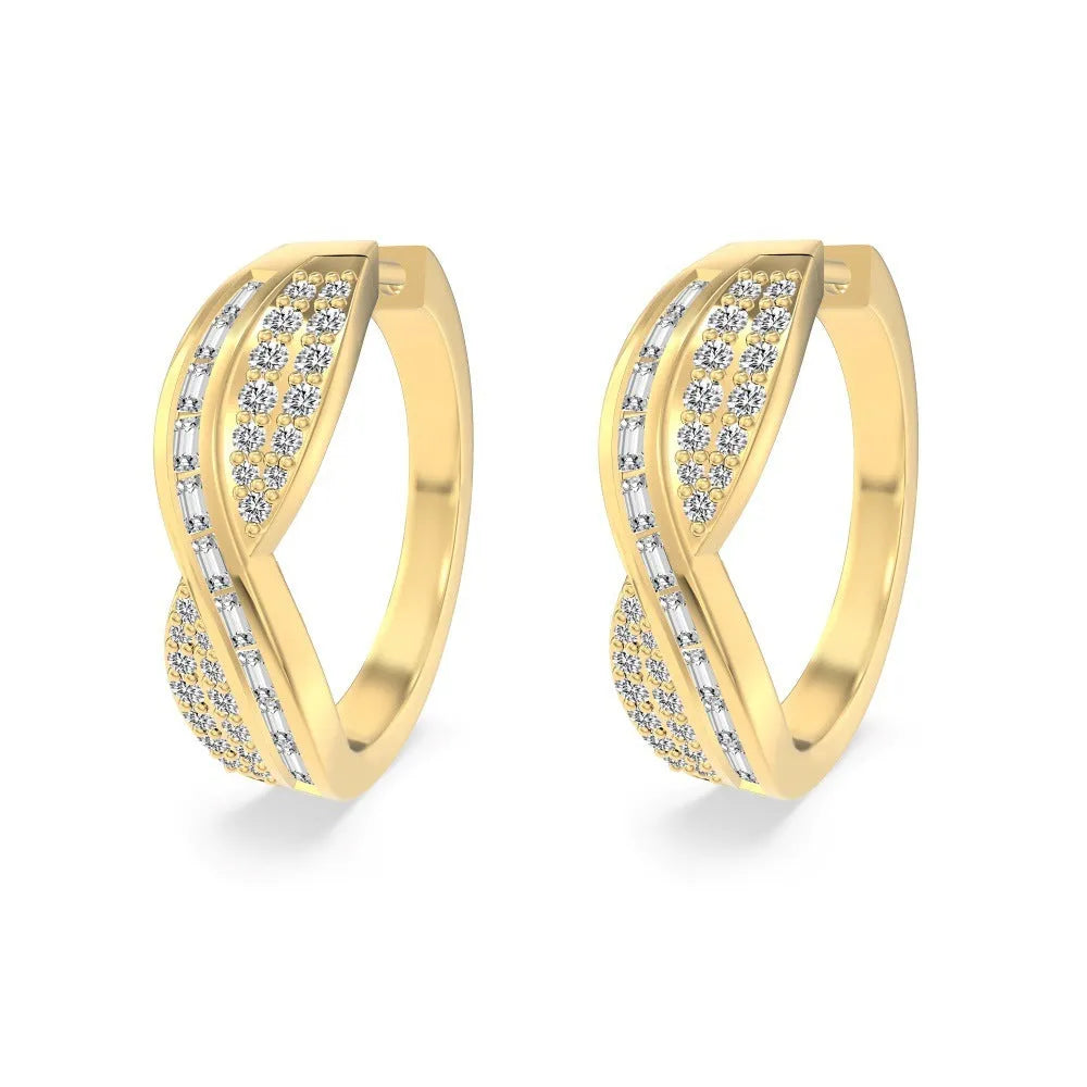 S925 sterling silver stud earrings for women, 6.6 x 23.5mm electroplated drop studs in gold or platinum