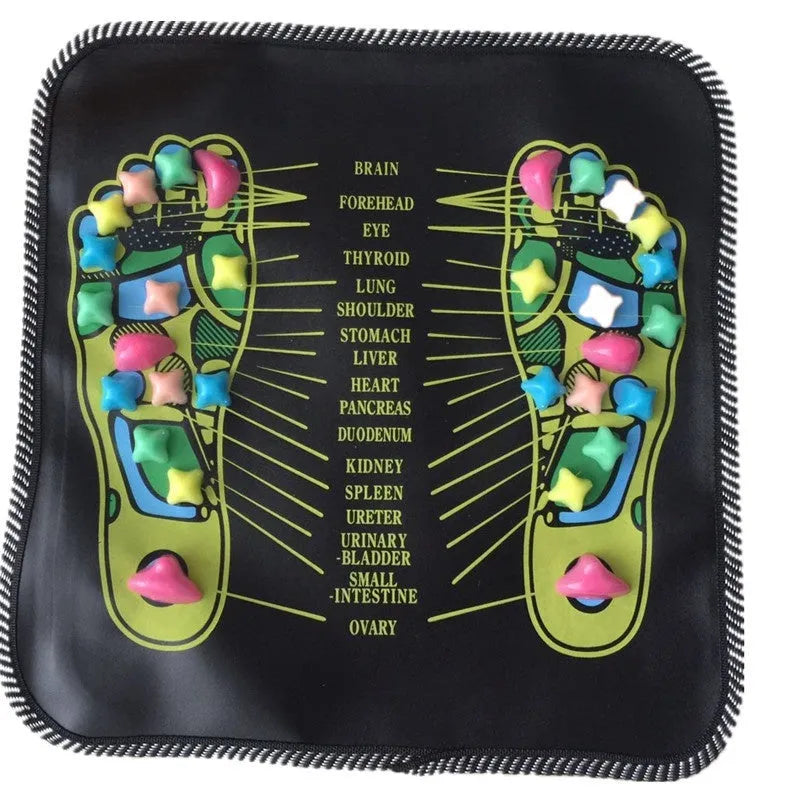 Cobblestone road foot pad massager, 35cm x 35cm mechanical infrared physiotherapy mat