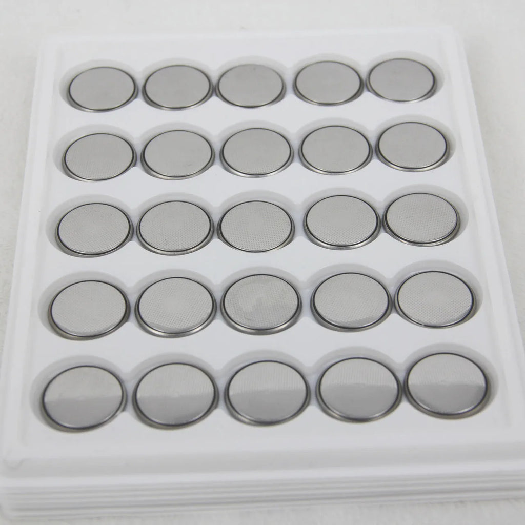 CR2032, CR2025 and CR2016 3 volt alkaline button batteries with 20mm diameter