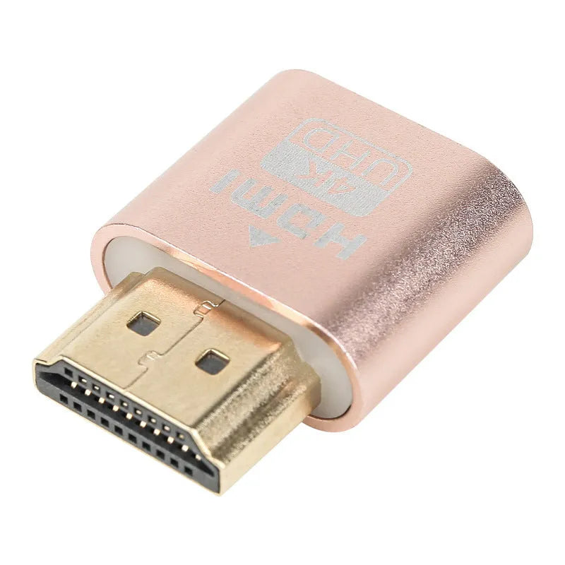 HDMI virtual display dongle with 26.5mm connector in multiple interface colour options
