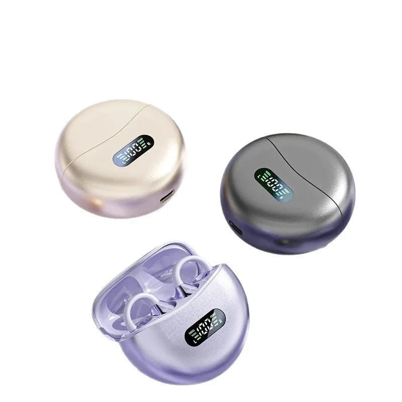 Berlin Sound ear clip wireless Bluetooth headphones in sporty silicone design with ear clip wearing style