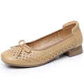 Summer breathable low-cut women's shoes retro style rubber sole artificial PU