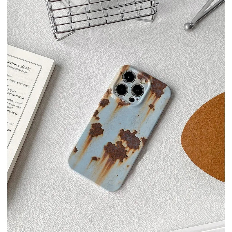 Rust Spot phone case for iPhone 16 Pro hard shell soft shell with heat dissipation and drop resistance