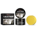 100g leather cleaning cream in PET bottle with application sponge.