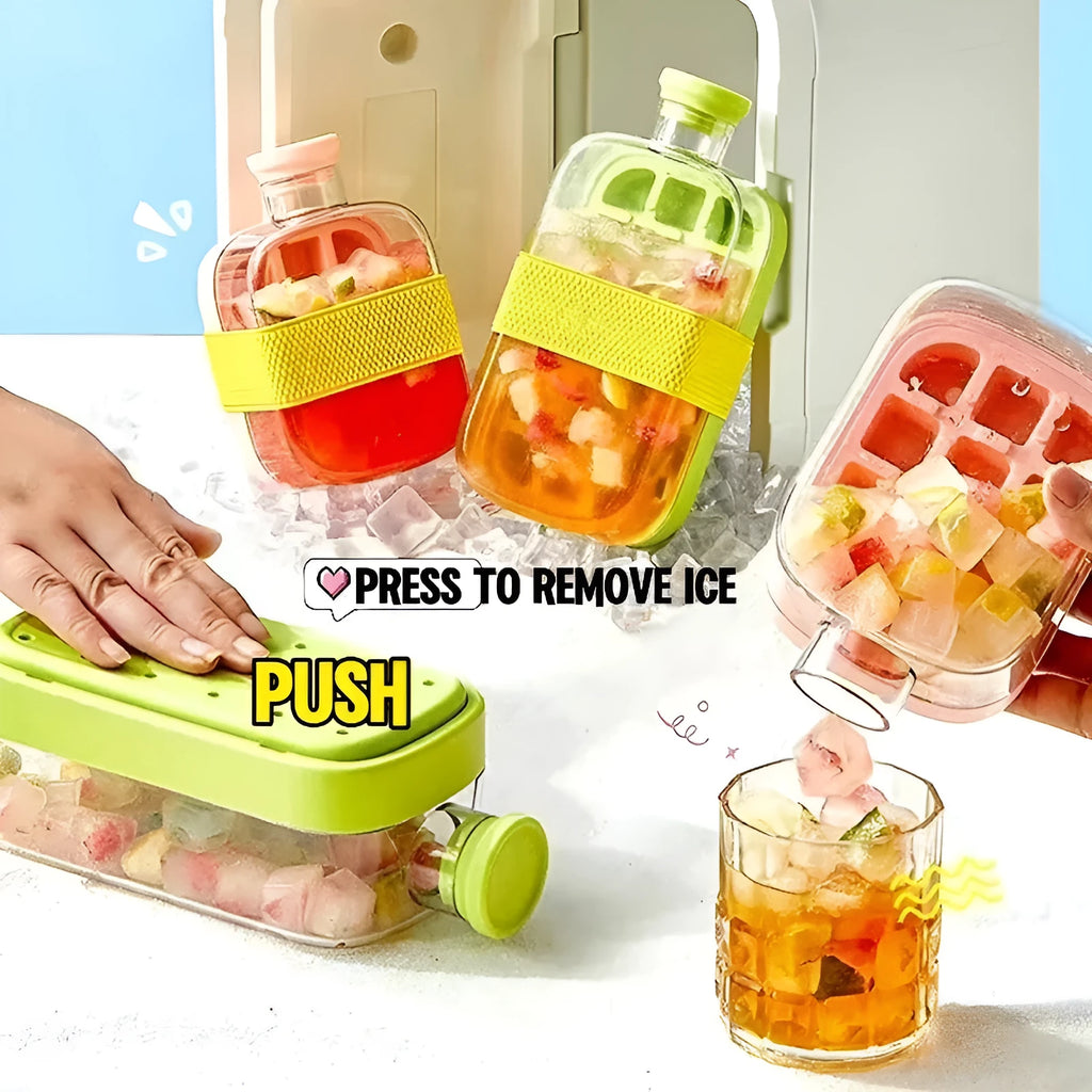 One-click moulding cooling cup in 500ml or 800ml with straw and curling mould, PP material, pink green or white