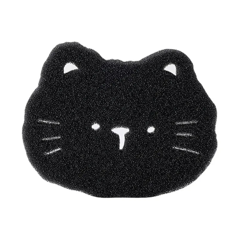 Black bear shaped sponge cleaning ball for pet hair removal from fabrics