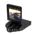 H198 HD infrared car dashcam with aircraft nose design on a dashboard.