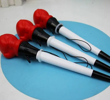 Four pressure relief pens with plug-in sleeve mechanisms and 0.7mm bullet tips
