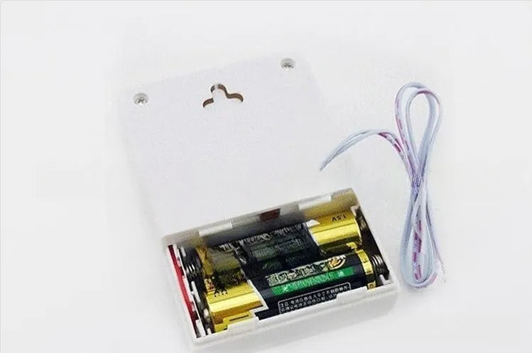 White wired doorbell 87x62x23mm battery-mounted for hotels and home use