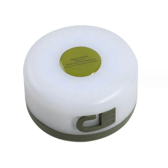 Rechargeable outdoor tent string lighting with 30 LEDs along 8 metres of flexible material