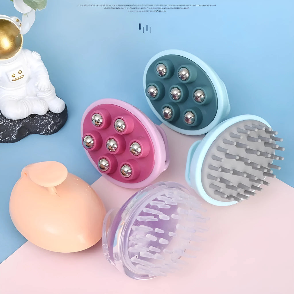 Magnetic seven beads massager in blue, orange, and pink with ABS ball for waist and leg body shaping.