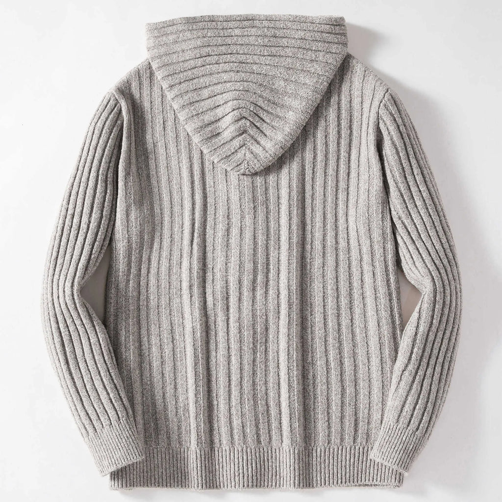 Grey flower velvet cardigan sweater for men, straight fit, sizes M to 3XL, autumn winter street fashion knitwear