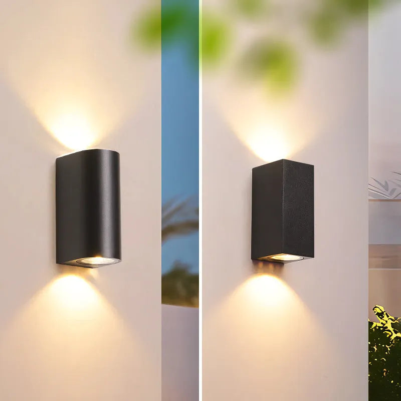 Modern simple outdoor waterproof LED wall lamp with aluminium shell and IP65 rating